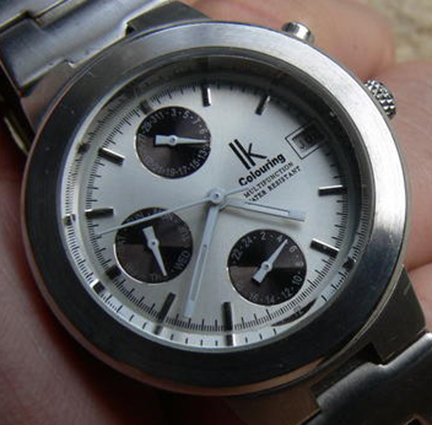 นาฬิกา IK Coloring ของแท้ , Stainless Steel ระบบ Multi Functioning สปอร์ต