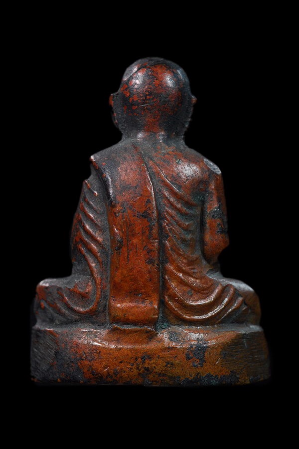 รูปเหมือนปั้มลอยองค์หลวงพ่อขอมรุ่นแรก ปี๒๕๐๐ หน้าหนุ่ม วัดไผ่โรงวัว