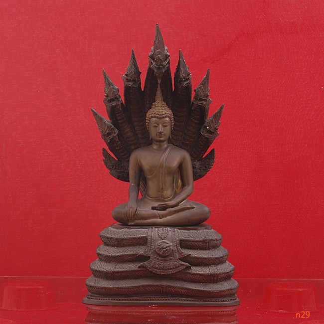พระบูชาปางนาคปรก วัดนางปรก ภาษีเจริญ ถอดได้ 2 ส่วน