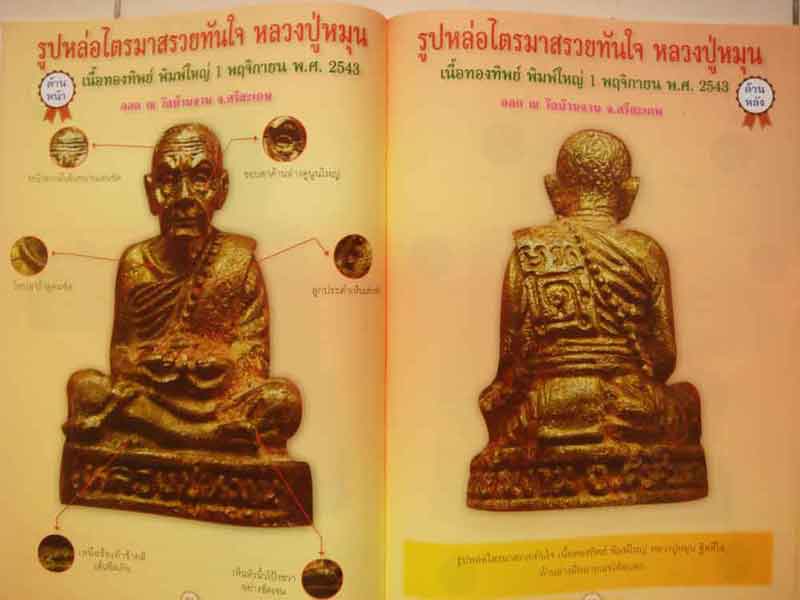 หนังสือรวมสุดยอดพระเครื่องเมืองสยาม หลวงปู่หมุน ฐิตสีโล ความหนา 79 หน้า