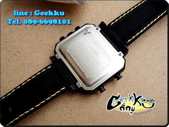 นาฬิกา US SUBMARINE  ดีไซน์เก๋  บอดี้เหลี่ยม ใช้งานได้ 2 ระบบ