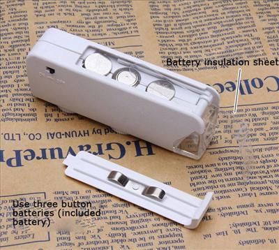 กล้องส่องพระ เพชร จิวเวอร์รี่ กล้องส่องพระกำลังขยาย 160x-200x เท่า พร้อมไฟ LED และซองใส่ ส่งฟรี