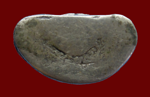 พระปิดตาสมัยอยุธยา เนื้อสำริดเงิน แต่งตะไบเก่า ตอกจีวรดอก+เลี่ยมทองหนาหนา