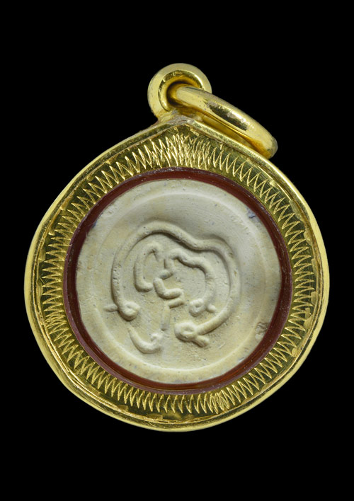 พระปิดตาหมอสุจินต์ หลวงปู่ขาว วัดถ้ำกลองเพล จ.หนองบัวลำภู(อุดรธานี) 2519 เนื้อผงสมเด็จวัดระฆัง