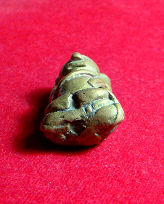 รูปหล่อโบราณพิมพ์พระสังกัจจายน์เชียงแสน เนื้อโลหะสำริด