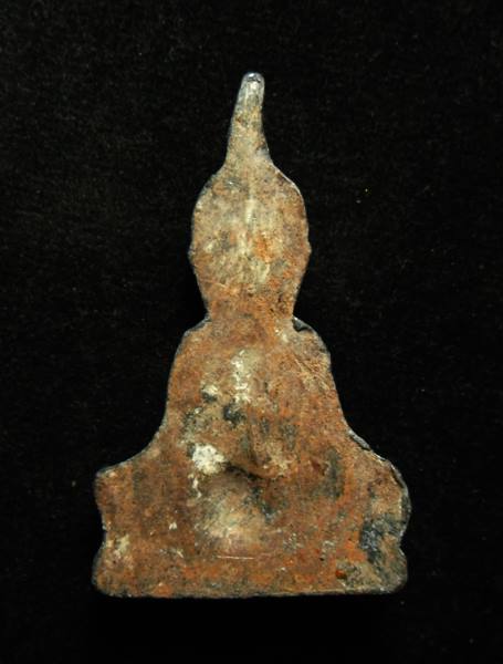 พระท่ากระดาน พิมพ์หน้ากลาง หลวงพ่อนารถ วัดศรีโลหะ กาญจนบุรี ปี2520 เนื้อตะกั่วสนิมแดง