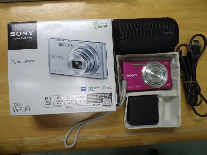 กล้อง SONY Cyber-shot  DSC-W730  16.1 ล้านพิกเซล ซูมเลนส์ 8x สภาพสวยเทพ สีชมพู