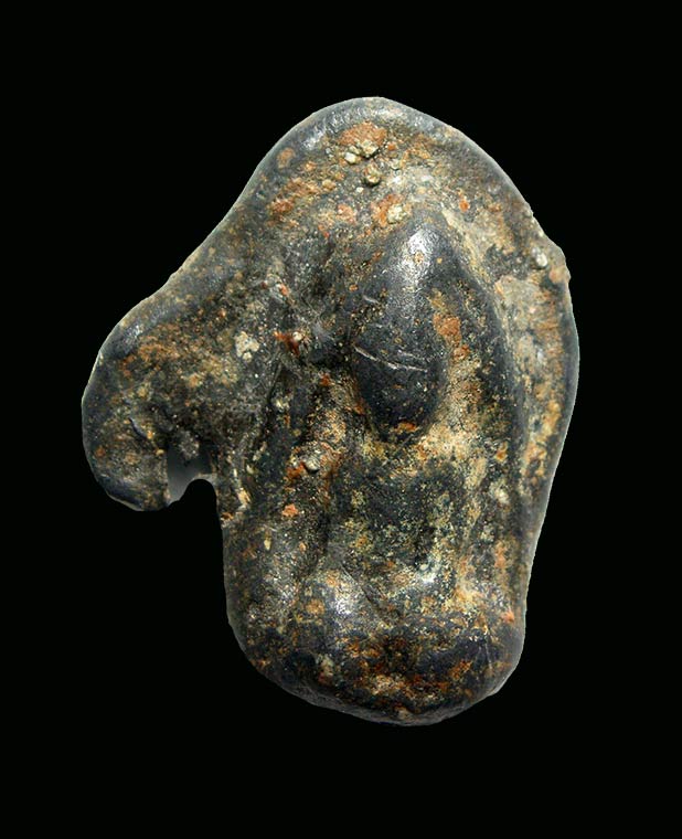 พระเม็ดน้อยหน่า กรุหนองมน จ.ลพบุรี เนื้อตะกั่วสนิมแดง