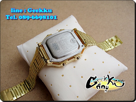 นาฬิกา เรือนทอง สวย หรู ระบบดิจิตอล มีไฟ