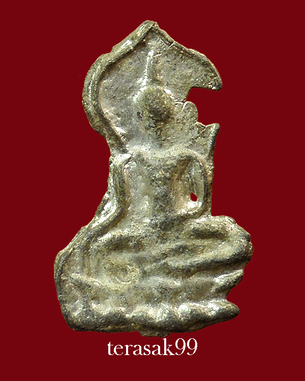 พระขุนแผนใบพุทรา เนื้อชินเงิน กรุวัดราชบูรณะ อยุธยา สวยๆ