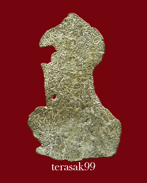 พระขุนแผนใบพุทรา เนื้อชินเงิน กรุวัดราชบูรณะ อยุธยา สวยๆ