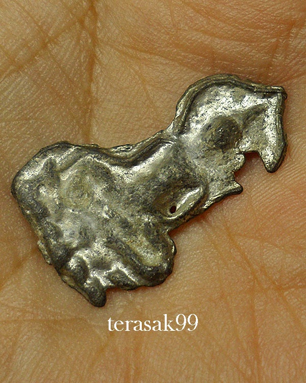 พระขุนแผนใบพุทรา เนื้อชินเงิน กรุวัดราชบูรณะ อยุธยา สวยๆ