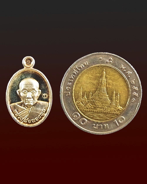 เหรียญเม็ดแตงหลวงปู่ทองพูล สิริกาโม  ปี. ๒๕๕๔ 