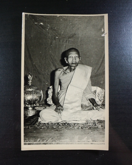 รูปหลวงพ่อน้อย วัดธรรมศาลา ปั้มห้องภาพ สุกัญญา นครชัยศรี ขนาด 3.5x5.5 