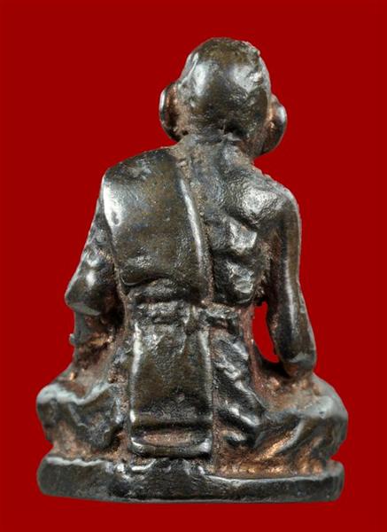 รูปหล่อโบราญหลวงพ่อเนื่อง วัดจุฬามณี สมุทรสงคราม สวยจาร+เหล็กครับ