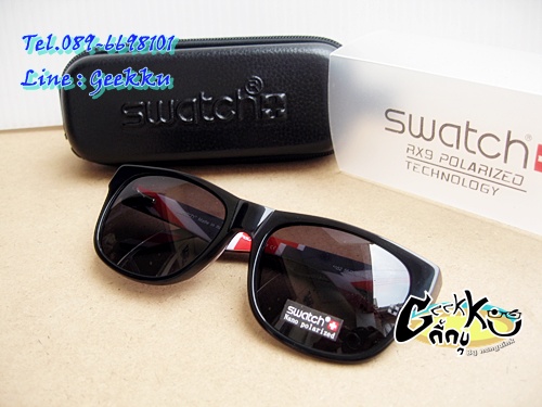 แว่นกันแดด Swatch (SW24LS)  ขาสปริง ขาลายธงชาติ เทคโนโลยี Nano Polarized เลนส์ชนิดพิเศษ เทคโนโลยี Na