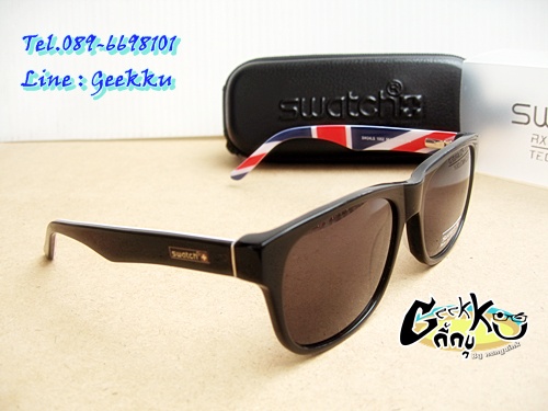 แว่นกันแดด Swatch (SW24LS)  ขาสปริง ขาลายธงชาติ เทคโนโลยี Nano Polarized เลนส์ชนิดพิเศษ เทคโนโลยี Na