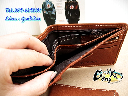 กระเป๋าตังค์ Tough (T20) หนังแท้  หนังชามัวร์ 