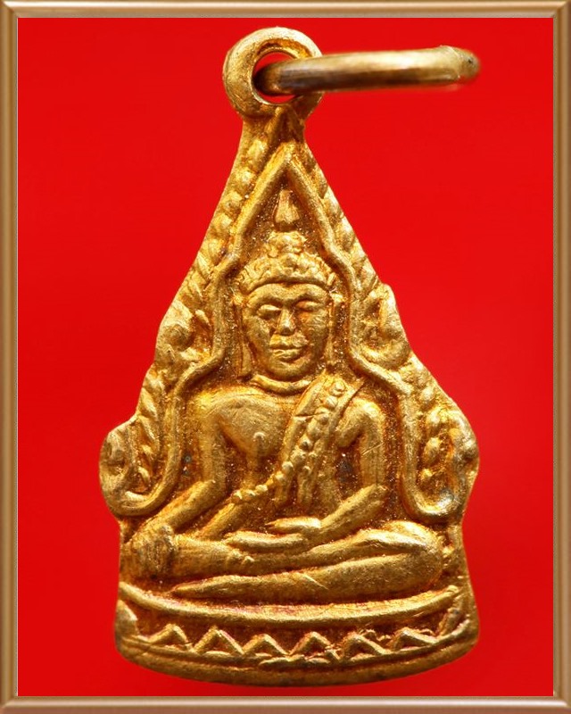 เหรียญพระพุทธชินราชตุ้งติ้ง วัดเทพศิรินทร์ ปี ๒๔๙๕ กะหลั่ยทองเดิมๆ