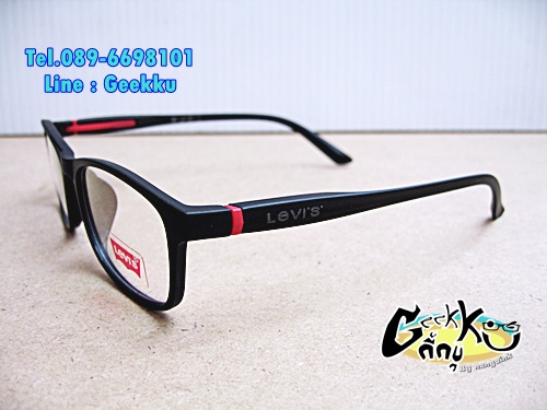  กรอบแว่น Levi's (L10) ทรงกรอบเต็มสีดำ 