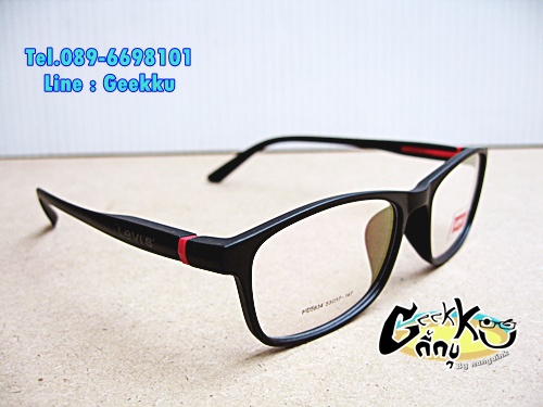  กรอบแว่น Levi's (L10) ทรงกรอบเต็มสีดำ 