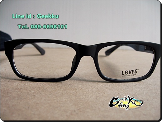 กรอบแว่น Levi's (L06) ทรงกรอบเต็มสีดำ