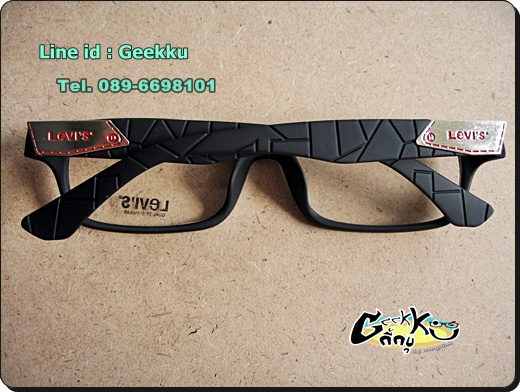 กรอบแว่น Levi's (L06) ทรงกรอบเต็มสีดำ