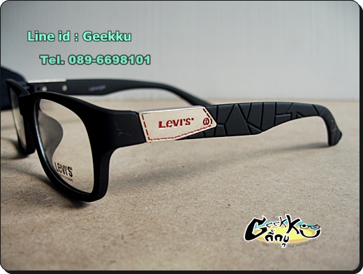 กรอบแว่น Levi's (L06) ทรงกรอบเต็มสีดำ