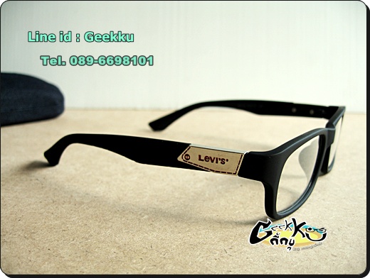 กรอบแว่น Levi's (L06) ทรงกรอบเต็มสีดำ
