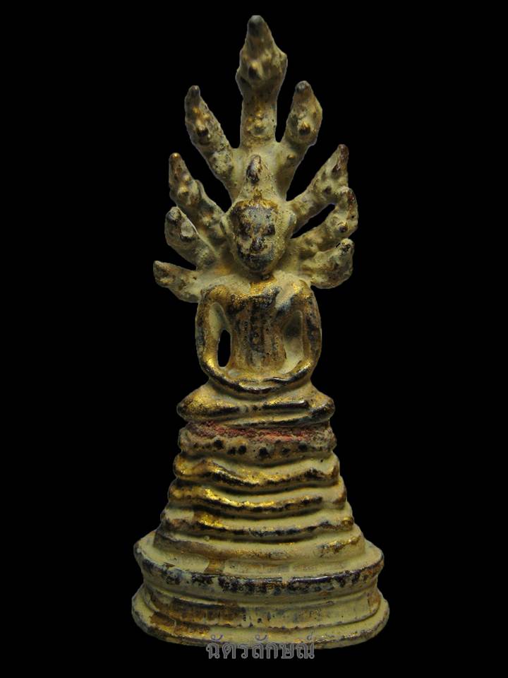 พระกรุวัดเชิงท่า พิมพ์พระนาคปรกฐานสูง 