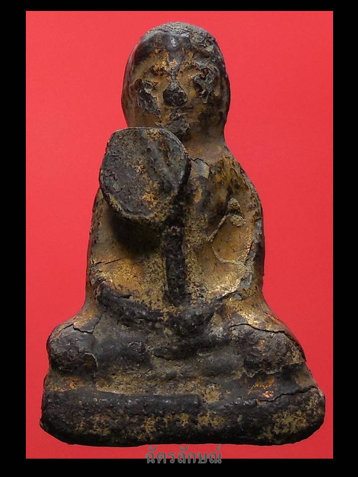 พระกรุวัดเชิงท่า พิมพ์พระมาลัยถือพัด