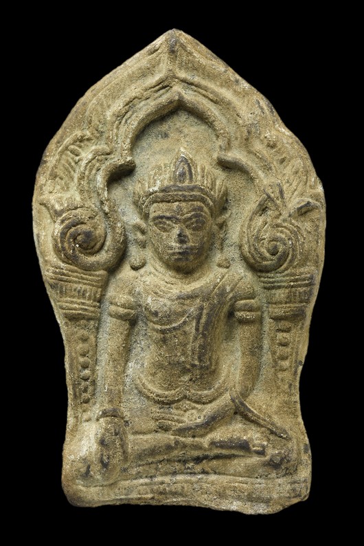 พระยอดขุนพล หน้าเทวดา กรุวัดพระศรีรัตนมหาธาตุ จ.ลพบุรี เนื้อชินเงิน