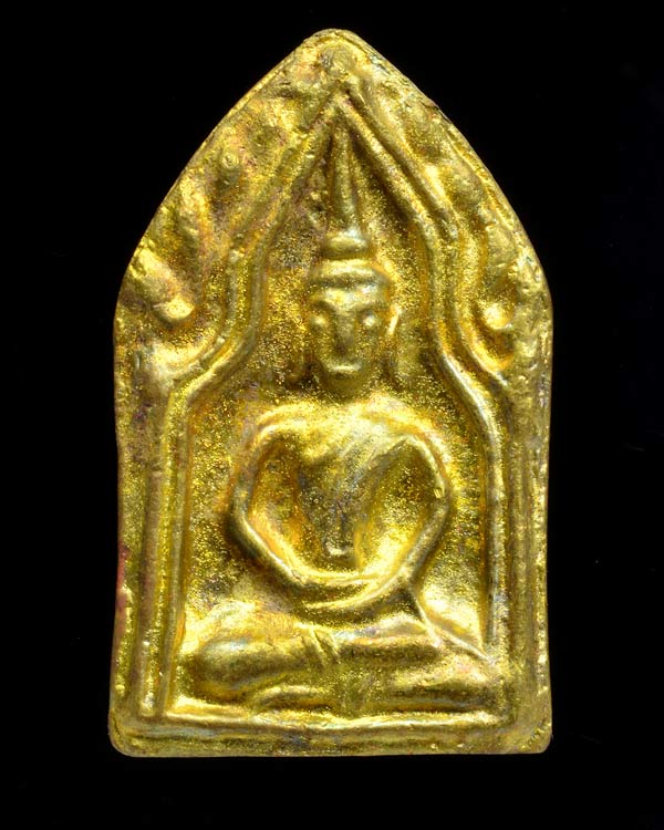 พระขุนแผนทรงพลเล็ก สร้างวิหารวัดหนองบัว หล่อโบราณเนื้อทองระฆัง รุ่นสร้างวิหาร