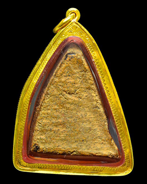 พระขุนแผนพลายคู่ตัดเดี่ยว กรุบ้านกร่าง จ.สุพรรณบุรี พิมพ์หน้ามงคลกลาง เนื้อดิน+เลี่ยมทองหนาหนา+บัตร