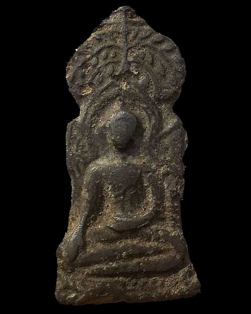 พระซุ้มร่มโพธิ์ เนื้อชินเงิน กรุวัดราชบูรณะ จ.พระนครศรีอยุธยา