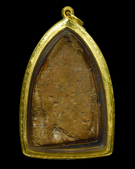 พระขุนแผนพลายคู่ตัดเดี่ยว กรุบ้านกร่าง จ.สุพรรณบุรี พิมพ์หน้ากลม เนื้อดิน+เลี่ยมทองหนาหนา+บัตรรับรอง