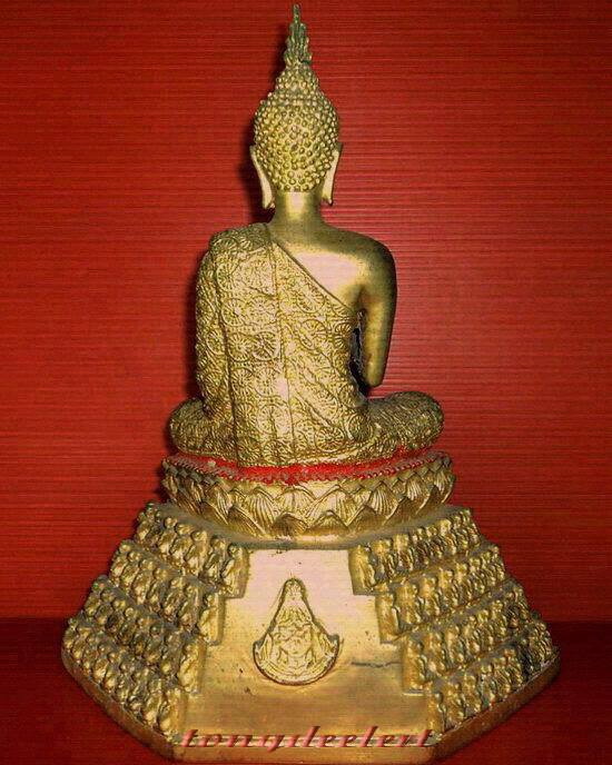 พระบูชาพระพุทธโอวาท ฐานพระอัครสาวก หน้าตัก 5 นิ้ว กะไหล่ทองค่ะ