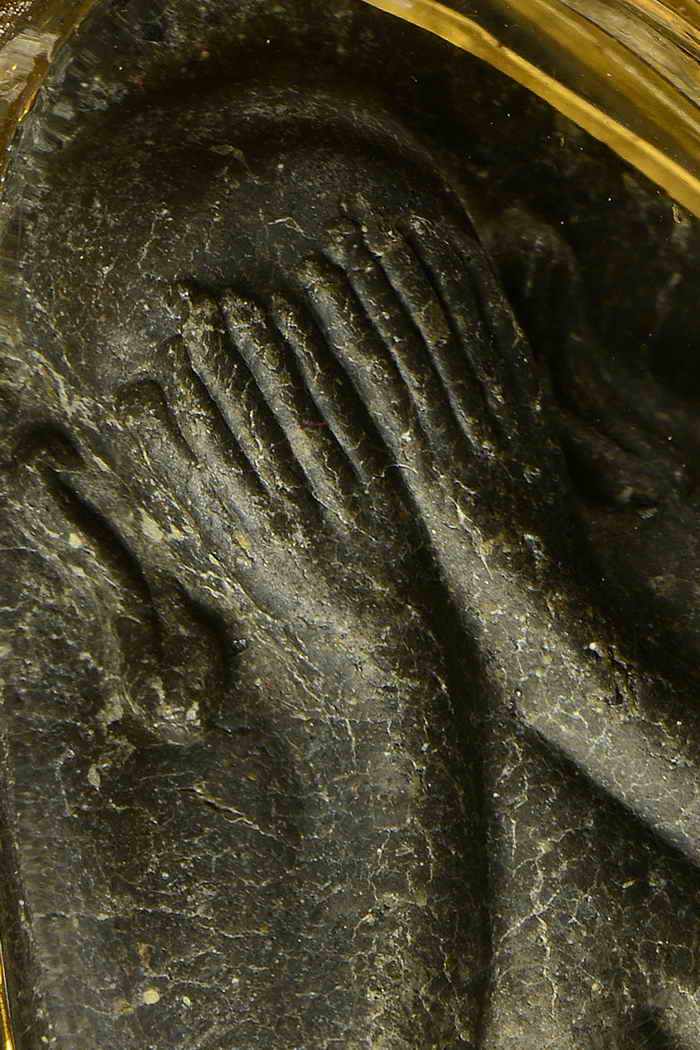 พระปิดตา ปลดหนี้ หลังยันต์นะ ผงใบลาน หลวงปู่โต๊ะ วัดประดู่ฉิมพลี