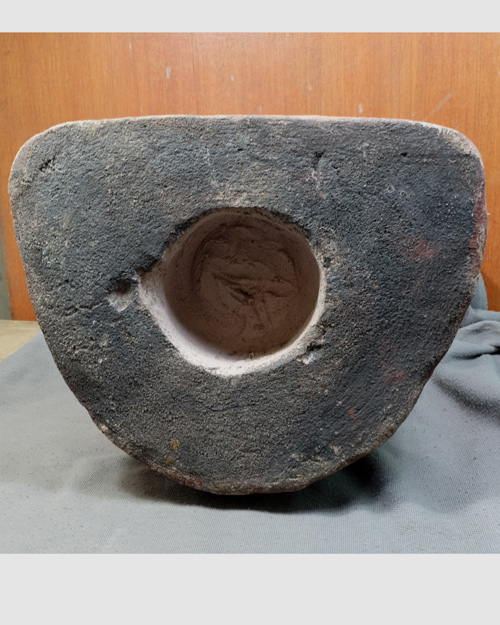 พระบูชา หลวงพ่อหอม วัดชากหมาก ระยอง เนื้อปูนปั้นลงสีฝุ่นทาทองบรอนด์ หน้าตัก9นิ้ว