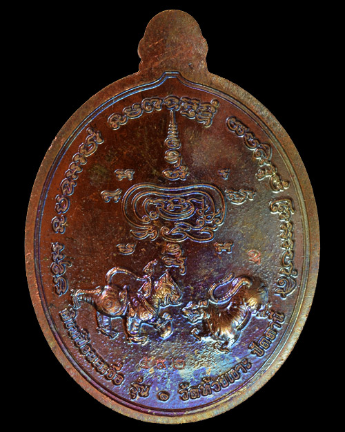 เหรียญพญาครุฑยุดนาค หลังสิงห์ป้อนเหยื่อ พ่อท่านเขียว วัดห้วยเงาะ จ.ปัตตานี ปี2558 No.592