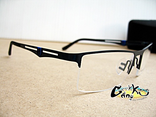 กรอบแว่นตา PORSCHE DESIGN (P8218) P-16 ทรงครึ่งกรอบสีกรม  