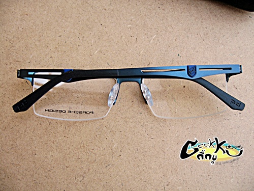 กรอบแว่นตา PORSCHE DESIGN (P8218) P-16 ทรงครึ่งกรอบสีกรม  