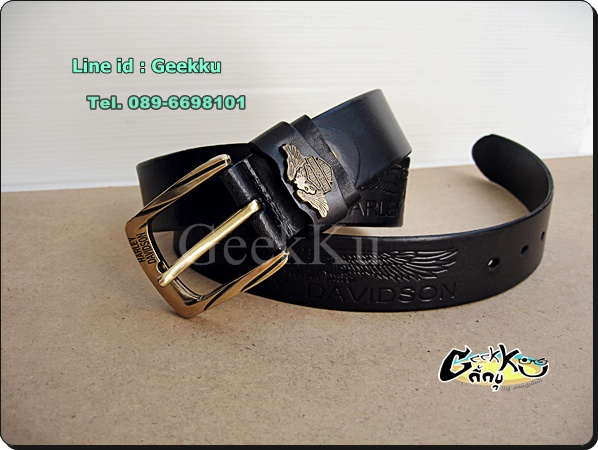 เข็มขัด HARLEY DAVIDSON หนังแท้ทั้งเส้น 
