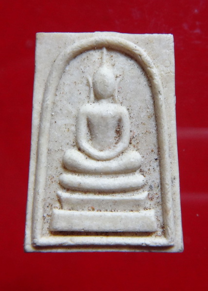 พระสมเด็จคะเนน หลวงปู่หนู วัดทุ่งแหลม ราชบุรี เนื้อผงขาว สภาพสวยเดิม