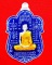 เหรียญเสมาใหญ่ หลวงพ่อรวย วัดตะโก"รุ่นไตรมาส ปี2553"เนื้อเงินลงยา no.๑00