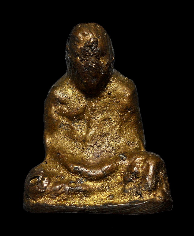 รูปหล่อหลวงพ่อเขียน รุ่นหอเตี๊ย ปี 2499 เนื้อทองผสม วัดสำนักขุนเณร จ.พิจิตร