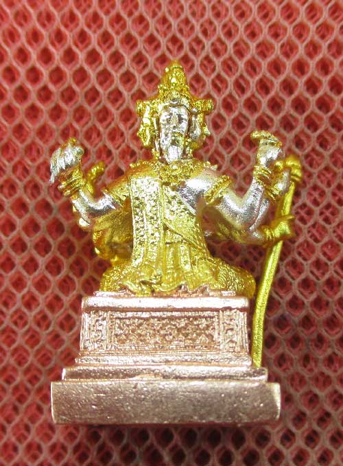 รูปหล่อ พระพรหมอุบลบันดาลประทานพร เนื้อสำริดสามกษัตริย์ ปี 54 พิธีเทวาภิเษก และพุทธาภิเษก รุ่นแรก ณ