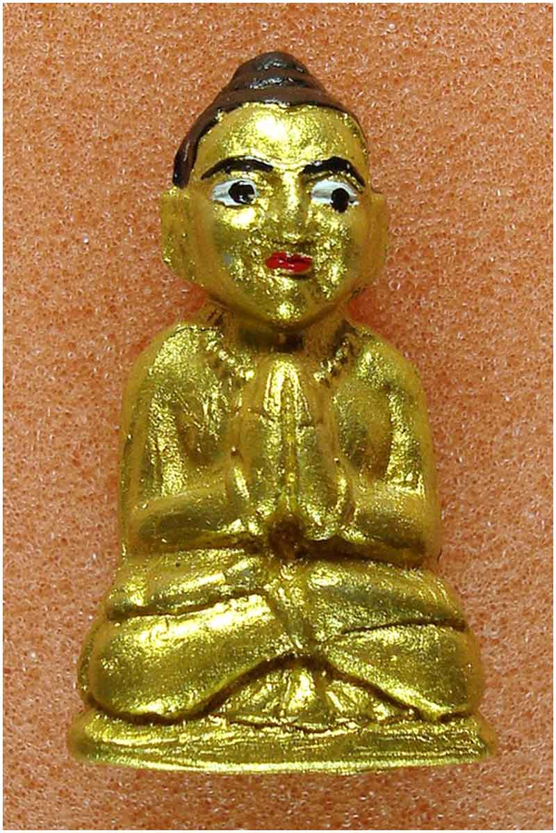 กุมารทอง (แดงน้อย) หลวงปู่ขุ้ย วัดซับตะเคียน จ.เพชรบูรณ์ เนื้อดินดิบเจ็ดป่าช้า ลงทองเขียนสี