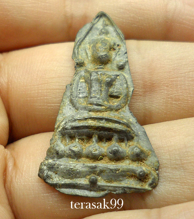 พระกรุวัดเพชร พิมพ์สมาธิ เนื้อชินเงิน จ.สระบุรี สวยๆ