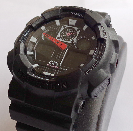 นาฬิกา CASIO G-SHOCK สวยๆครับ บอดี้ดำ เข็มสปอร์ตแดง SHOCK RESIST ,ส่งให้ฟรีครับ